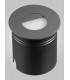 Recessed Wall Lamp Round Eyelid, 3W LED, 3000K, 210lm, IP65, Anthracite, Driver Included
