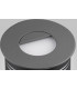 Recessed Wall Lamp Round Eyelid, 3W LED, 3000K, 210lm, IP65, Anthracite, Driver Included