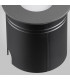 Recessed Wall Lamp Round Eyelid, 3W LED, 3000K, 210lm, IP65, Anthracite, Driver Included