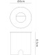 Recessed Wall Lamp Round Eyelid, 3W LED, 3000K, 210lm, IP65, Sand Black, Driver Included