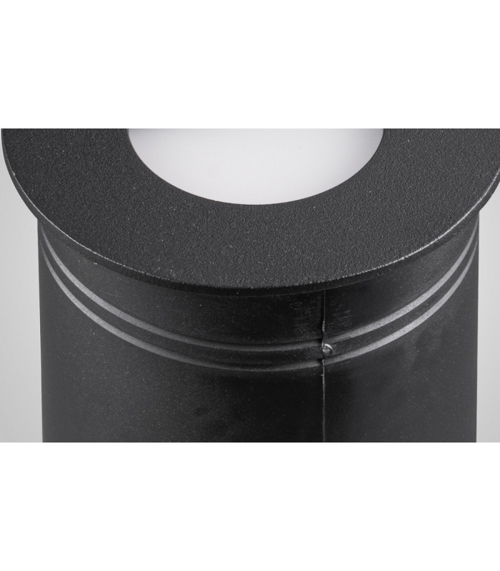 Recessed Wall Lamp Round Eyelid, 3W LED, 3000K, 210lm, IP65, Sand Black, Driver Included
