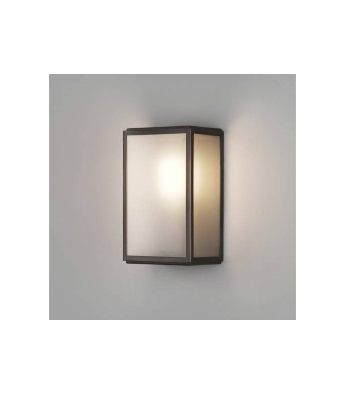 1 Light Outdoor Motion Sensor Lantern Bronze Plated IP44, E27