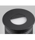 Recessed Wall Lamp Round Eyelid, 3W LED, 3000K, 210lm, IP65, Sand Black, Driver Included
