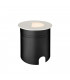 Recessed Wall Lamp Round Eyelid, 3W LED, 3000K, 210lm, IP65, Sand White, Driver Included