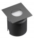 Recessed Wall Lamp Square Eyelid, 3W LED, 3000K, 210lm, IP65, Anthracite, Driver Included