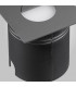Recessed Wall Lamp Square Eyelid, 3W LED, 3000K, 210lm, IP65, Anthracite, Driver Included