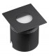 Recessed Wall Lamp Square Eyelid, 3W LED, 3000K, 210lm, IP65, Sand Black, Driver Included