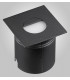 Recessed Wall Lamp Square Eyelid, 3W LED, 3000K, 210lm, IP65, Sand Black, Driver Included
