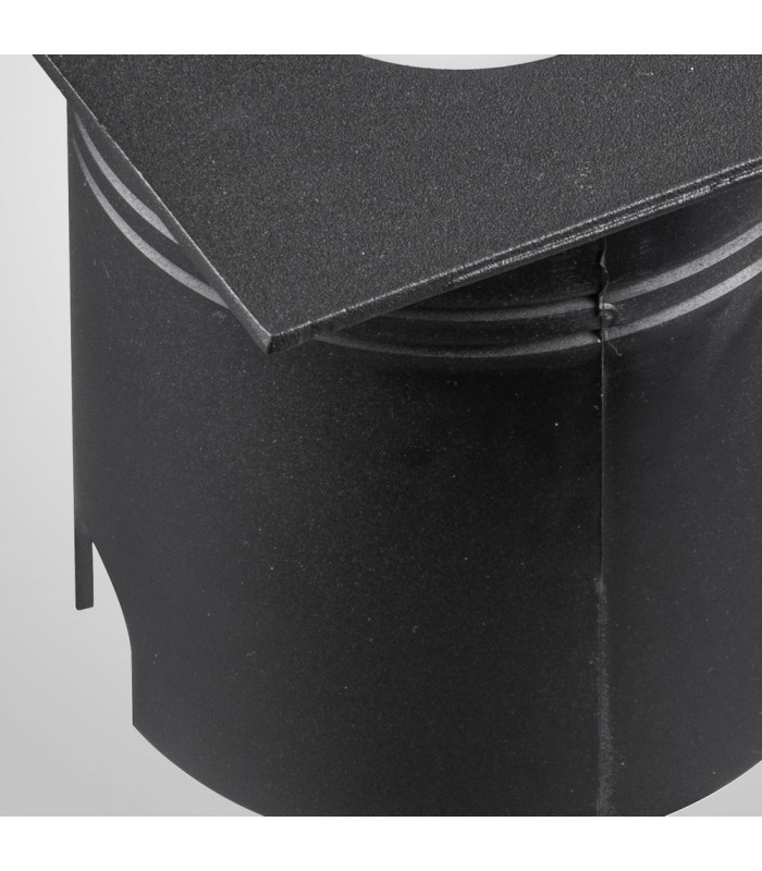 Recessed Wall Lamp Square Eyelid, 3W LED, 3000K, 210lm, IP65, Sand Black, Driver Included