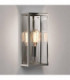 1 Light Outdoor Wall Lantern  Polished Nickel IP44, E27