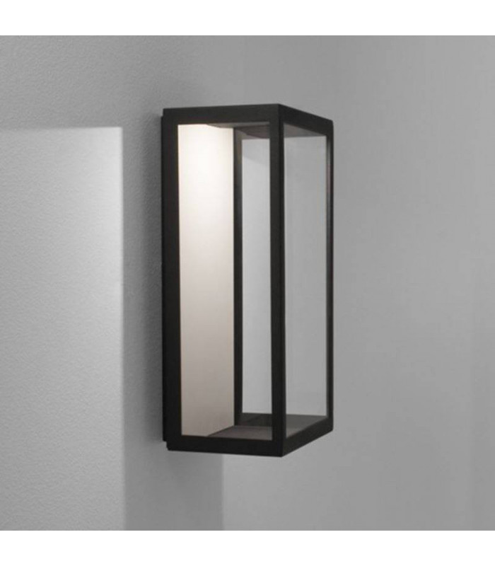 LED 1 Light Outdoor Wall Light Black IP44