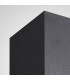 Square Wall Lamp, 2 x GU10, IP54, Sand Black