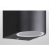 Round Wall Lamp, 2 x GU10, IP54, Sand Black