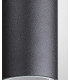 Round Wall Lamp, 2 x GU10, IP54, Sand Black