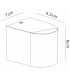 Round Wall Down Lamp, 1 x GU10, IP54, Sand Black