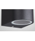 Round Wall Down Lamp, 1 x GU10, IP54, Sand Black