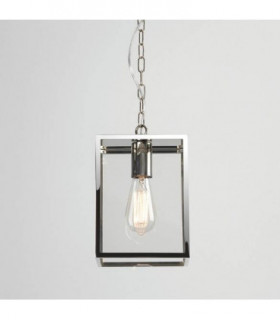 1 Light Outdoor Ceiling Pendant Light Polished Nickel, E27