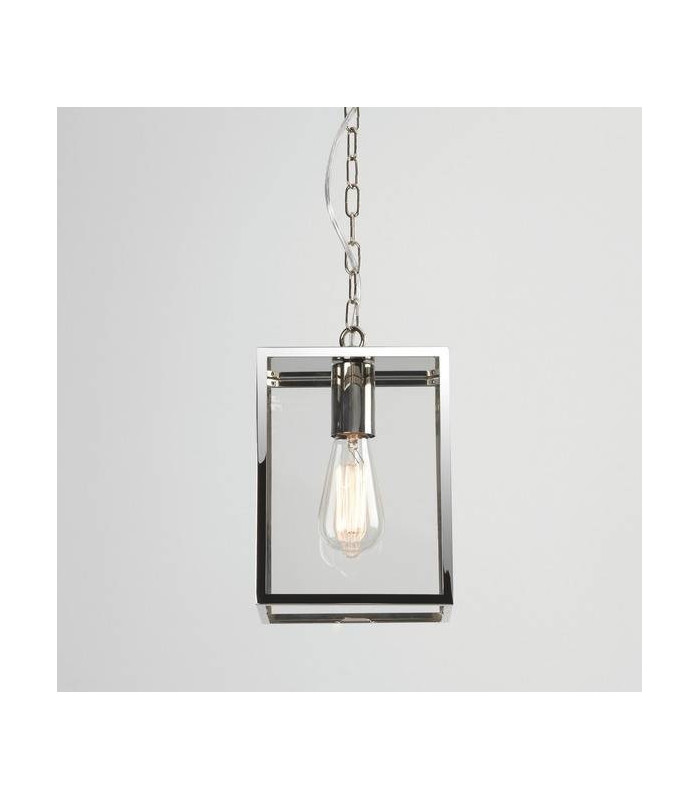 1 Light Outdoor Ceiling Pendant Light Polished Nickel, E27