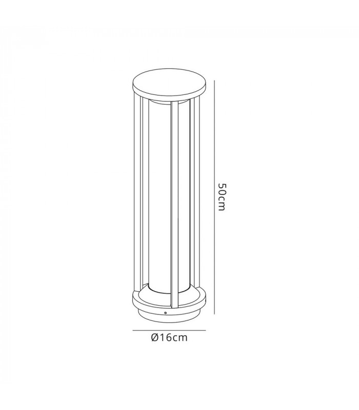 Post Lamp Large, 1 x E27, IP65, Anthracite