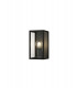 Flush Wall Lamp, 1 x E27, IP54, Graphite Black
