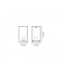 Flush Wall Lamp, 1 x E27, IP54, Graphite Black