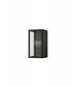Flush Wall Lamp, 1 x E27, IP54, Graphite Black