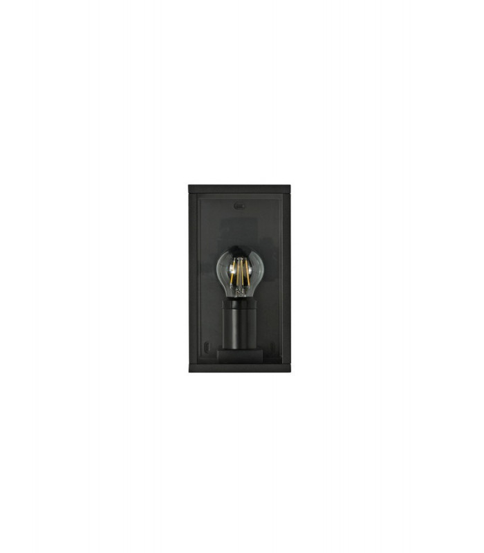 Flush Wall Lamp, 1 x E27, IP54, Graphite Black