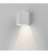 LED 1 Light Outdoor Small Wall Light Textured White IP65