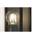 Flush Wall Lamp, 1 x E27, IP54, Graphite Black