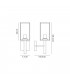 Upward Wall Lamp, 1 x E27, IP54, Graphite Black