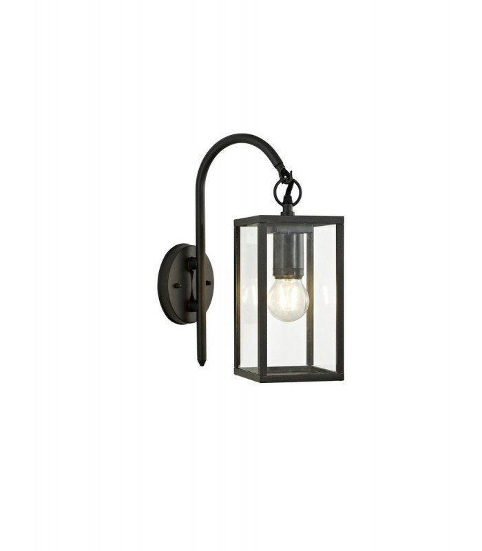 Downward Wall Lamp, 1 x E27, IP54, Graphite Black