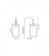Downward Wall Lamp, 1 x E27, IP54, Graphite Black