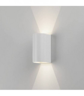 LED 1 Light Outdoor Large Up Down Wall Light Textured White IP65