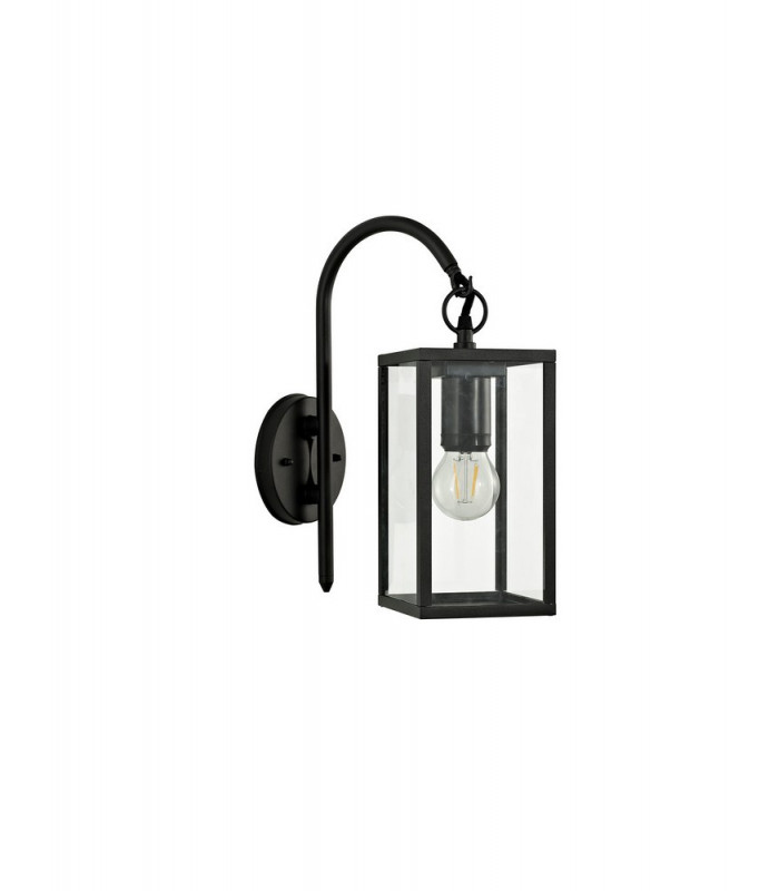 Downward Wall Lamp, 1 x E27, IP54, Graphite Black