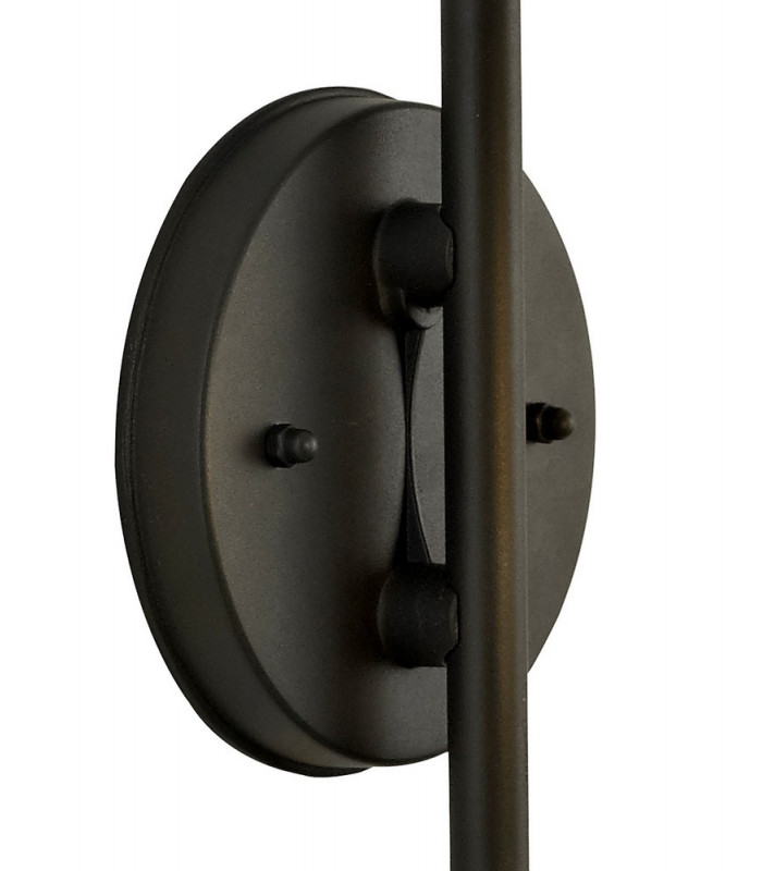 Downward Wall Lamp, 1 x E27, IP54, Graphite Black