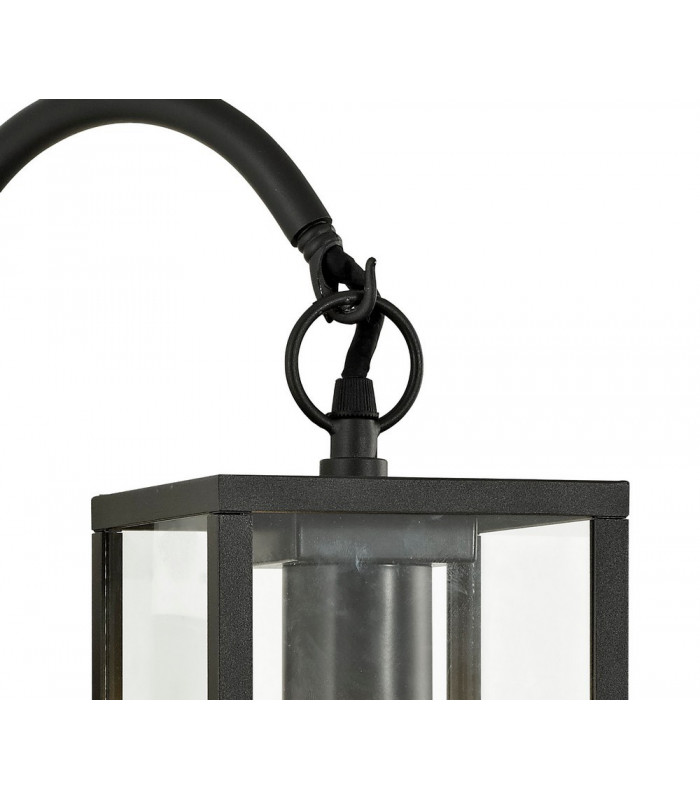 Downward Wall Lamp, 1 x E27, IP54, Graphite Black
