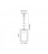 Ceiling Pendant, 1 x E27, IP54, Graphite Black