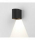 LED 1 Light Outdoor Small Wall Light Textured Black IP65
