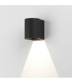 LED 1 Light Outdoor Small Wall Light Textured Black IP65