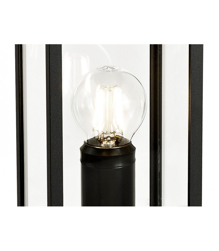Short Post, 1 x E27, IP54, Graphite Black