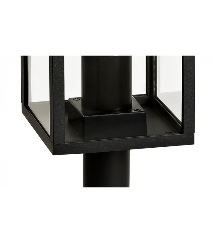 Short Post, 1 x E27, IP54, Graphite Black