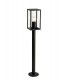 Tall Bollard Post, 1 x E27, IP54, Graphite Black