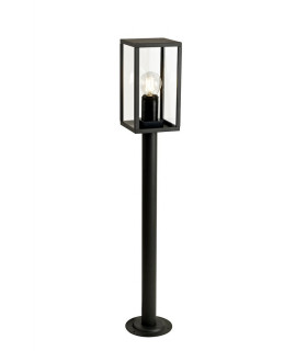 Tall Bollard Post, 1 x E27, IP54, Graphite Black