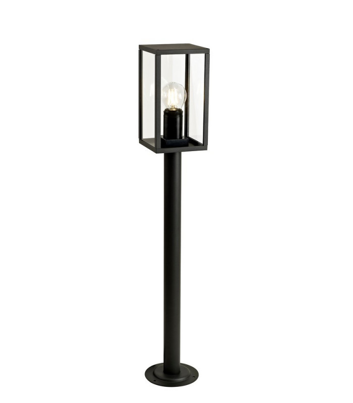 Tall Bollard Post, 1 x E27, IP54, Graphite Black