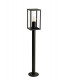 Tall Bollard Post, 1 x E27, IP54, Graphite Black