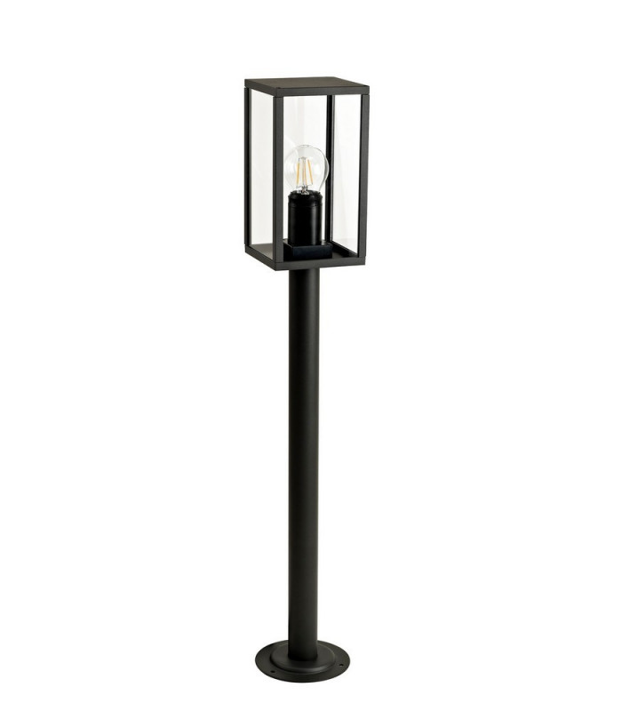 Tall Bollard Post, 1 x E27, IP54, Graphite Black