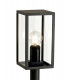 Tall Bollard Post, 1 x E27, IP54, Graphite Black
