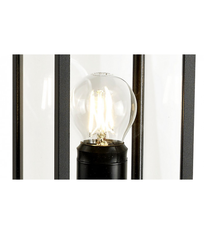 Tall Bollard Post, 1 x E27, IP54, Graphite Black