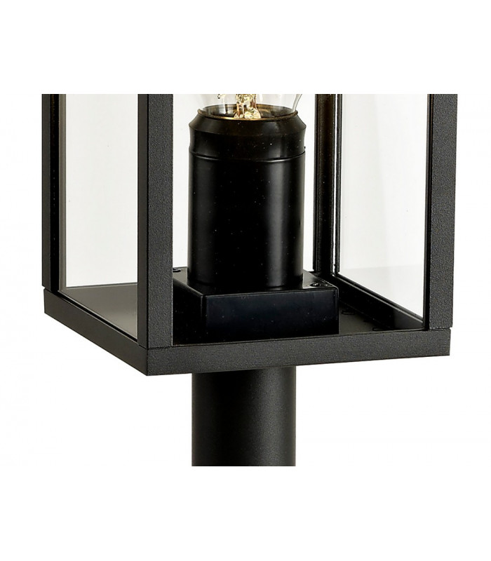 Tall Bollard Post, 1 x E27, IP54, Graphite Black