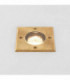 1 Light Square Coastal Ground Light Natural Brass IP65, GU10